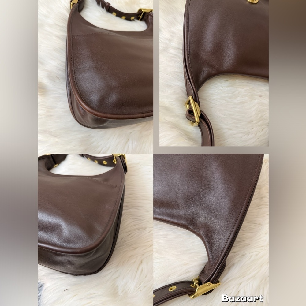 Vintage Coach #9718 Elegant Brown Leather Men's Bag - Picture 7 of 11